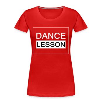 Dancing Dance Music - Women's Premium Organic T-Shirt - red - Front - Mia (176cm)