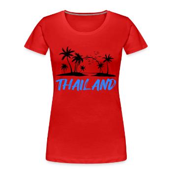 thailand - Frauen Premium Bio T-Shirt - Rot - Vorne - Mia (176cm)