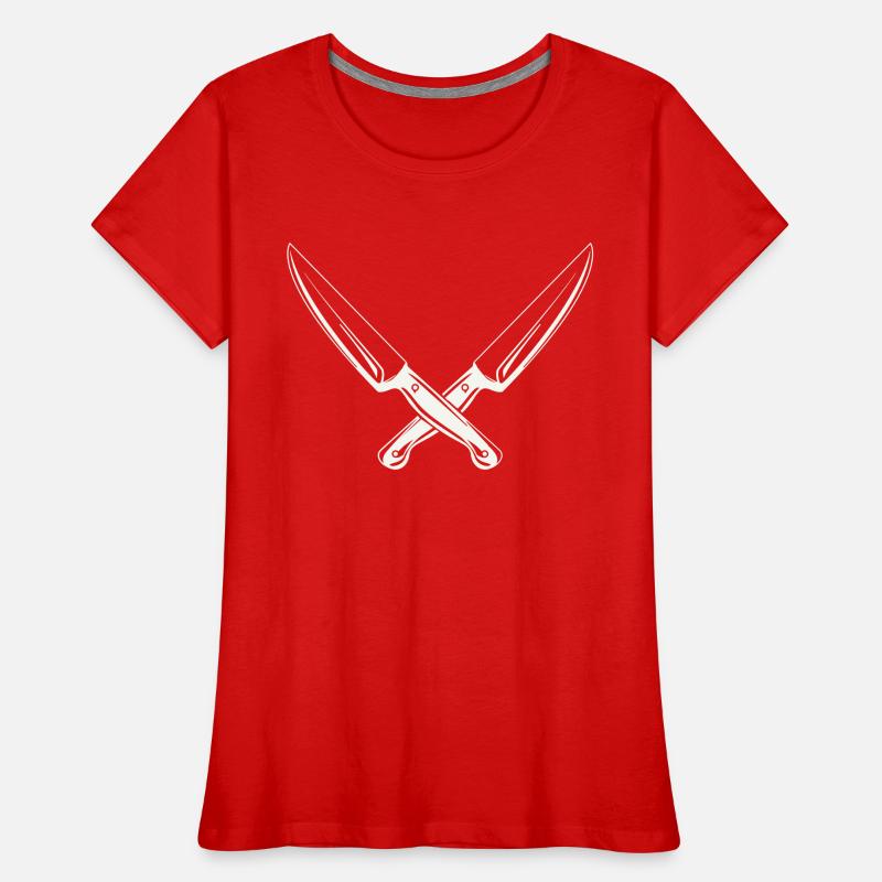 messer 2 Frauen Premium Bio T-Shirt