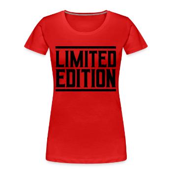 limited edition - Frauen Premium Bio T-Shirt - Rot - Vorne - Mia (176cm)