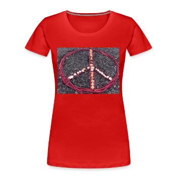 Nachhaltig - Frauen Premium Bio T-Shirt - Rot - Vorne - Mia (176cm)