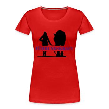 Pferd - Women's Premium Organic T-Shirt - red - Front - Mia (176cm)