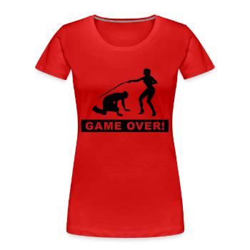 Baccalauréat - T-shirt bio Premium Femme - rouge - Devant - Mia (176cm)