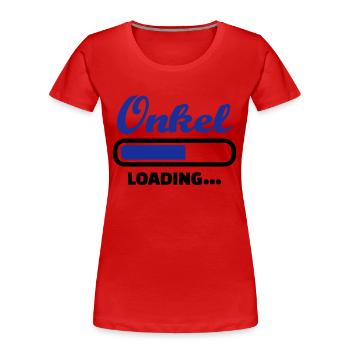 Onkel - Frauen Premium Bio T-Shirt - Rot - Vorne - Mia (176cm)