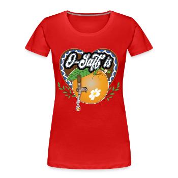 O Saft is! Geschenk - Frauen Premium Bio T-Shirt - Rot - Vorne - Mia (176cm)