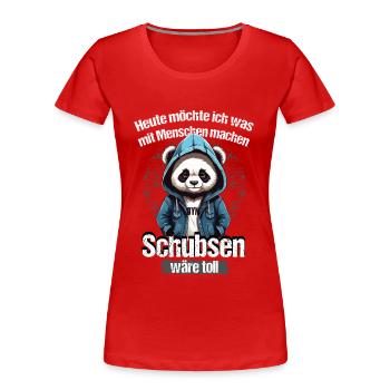 Bousculer serait génial ! - T-shirt bio Premium Femme - rouge - Devant - Mia (176cm)
