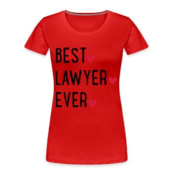 Anwalt - Frauen Premium Bio T-Shirt - Rot - Vorne - Mia (176cm)
