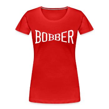 bobber chopper biker autocollant de croisière autocollant - T-shirt bio Premium Femme - rouge - Devant - Mia (176cm)