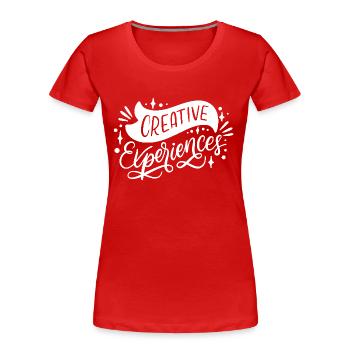 Idée de police créative - T-shirt bio Premium Femme - rouge - Devant - Mia (176cm)