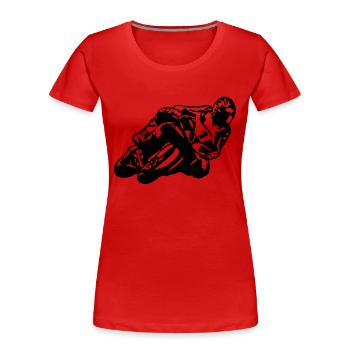 cb21_r1_superbike uk - Women's Premium Organic T-Shirt - red - Front - Mia (176cm)
