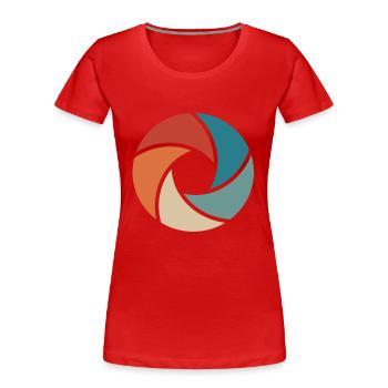 Kamera - Frauen Premium Bio T-Shirt - Rot - Vorne - Mia (176cm)
