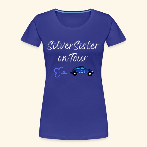 Silversister on Tour2024 white - Frauen Premium Bio T-Shirt