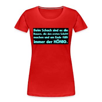 Farmer - Women's Premium Organic T-Shirt - red - Front - Mia (176cm)