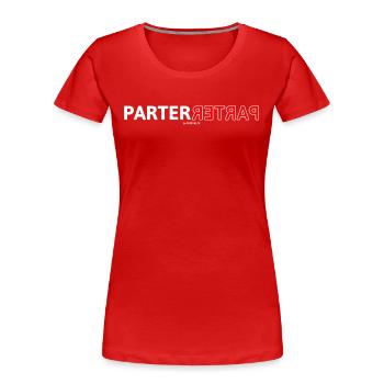 Palindrome - Women's Premium Organic T-Shirt - red - Front - Mia (176cm)