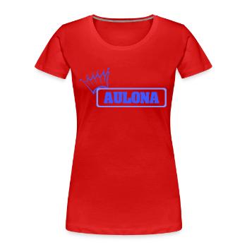 Schwester Aulona - Frauen Premium Bio T-Shirt - Rot - Vorne - Mia (176cm)
