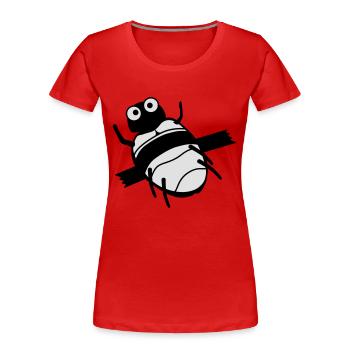 bug fixing kaefer feature tixo - Frauen Premium Bio T-Shirt - Rot - Vorne - Mia (176cm)
