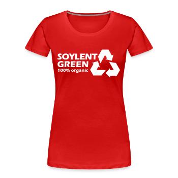 Soylent Green klein - Frauen Premium Bio T-Shirt - Rot - Vorne - Mia (176cm)