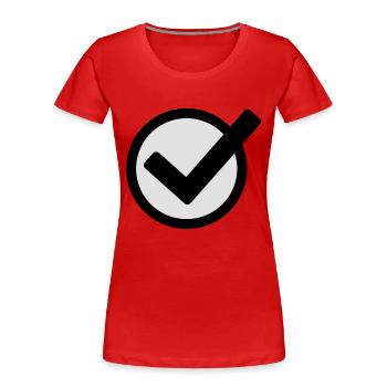 haken_f2 - Women's Premium Organic T-Shirt - red - Front - Mia (176cm)