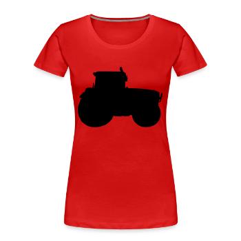 Trecker - Frauen Premium Bio T-Shirt - Rot - Vorne - Mia (176cm)