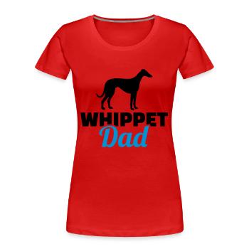 Whippet - T-shirt bio Premium Femme - rouge - Devant - Mia (176cm)