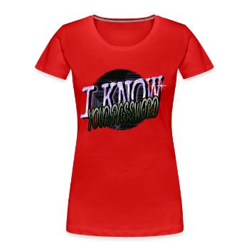 anniversaire hacker anonyme hacker hacking - T-shirt bio Premium Femme - rouge - Devant - Mia (176cm)