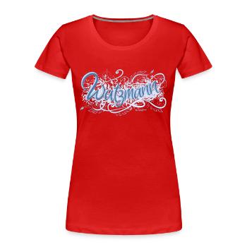 Watzmann - Frauen Premium Bio T-Shirt - Rot - Vorne - Mia (176cm)