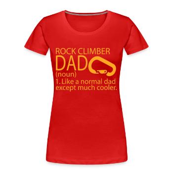 climber - Frauen Premium Bio T-Shirt - Rot - Vorne - Mia (176cm)