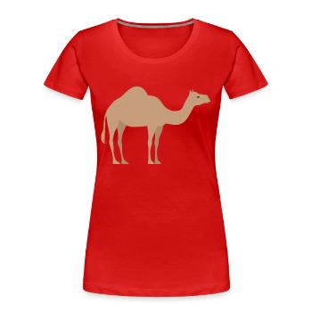 Wildtiere - Frauen Premium Bio T-Shirt - Rot - Vorne - Mia (176cm)