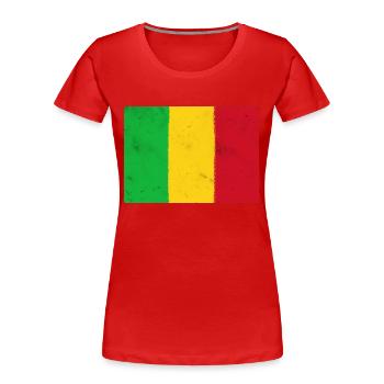 Drapeau du Mali - T-shirt bio Premium Femme - rouge - Devant - Mia (176cm)