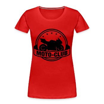 biker_club_f1 - Frauen Premium Bio T-Shirt - Rot - Vorne - Mia (176cm)