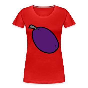 plum - Women's Premium Organic T-Shirt - red - Front - Mia (176cm)