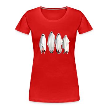 Ghost photo Friends group - Women's Premium Organic T-Shirt - red - Front - Mia (176cm)