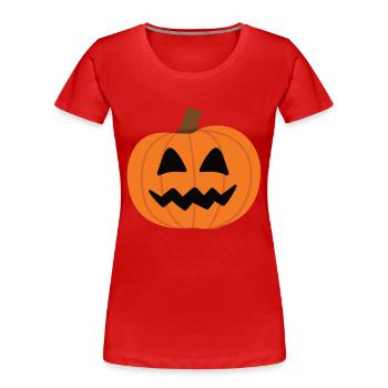 Citrouille - T-shirt bio Premium Femme - rouge - Devant - Mia (176cm)