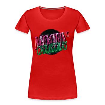 funny quote christmas dino balanced diet funny - Women's Premium Organic T-Shirt - red - Front - Mia (176cm)