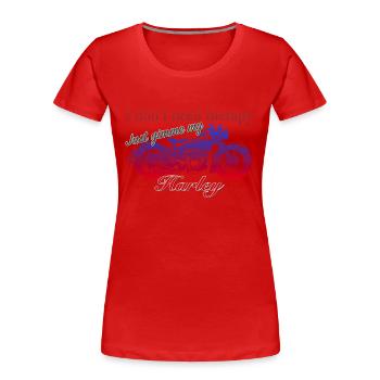 Self-therapy - Women's Premium Organic T-Shirt - red - Front - Mia (176cm)