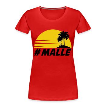 malle - Women's Premium Organic T-Shirt - red - Front - Mia (176cm)