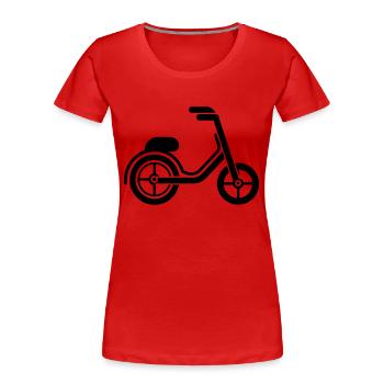 Dreirad - Frauen Premium Bio T-Shirt - Rot - Vorne - Mia (176cm)