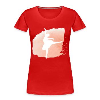 Dancing Dance Music - Women's Premium Organic T-Shirt - red - Front - Mia (176cm)