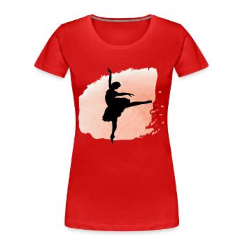 Dancing Dance Music - Women's Premium Organic T-Shirt - red - Front - Mia (176cm)