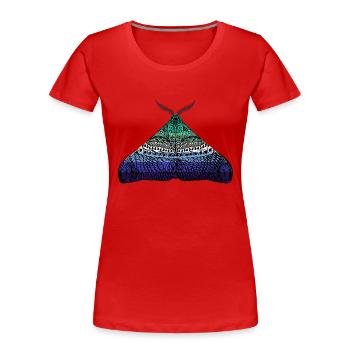 Papillon de la fierté gaie - T-shirt bio Premium Femme - rouge - Devant - Mia (176cm)