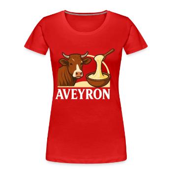 Aveyron 12 Okzitanien - Frauen Premium Bio T-Shirt - Rot - Vorne - Mia (176cm)