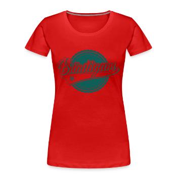 Marié - Bachelor - bachelorette party - JGA - T-shirt bio Premium Femme - rouge - Devant - Mia (176cm)