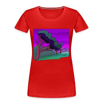 strauecher buesche shrubbery garten garden plants1 - Frauen Premium Bio T-Shirt - Rot - Vorne - Mia (176cm)