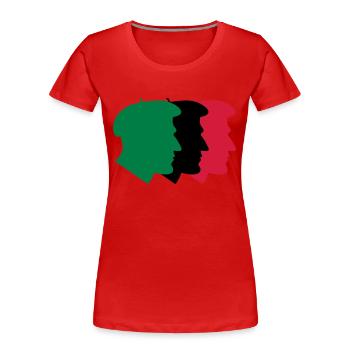 Basque people - Women's Premium Organic T-Shirt - red - Front - Mia (176cm)