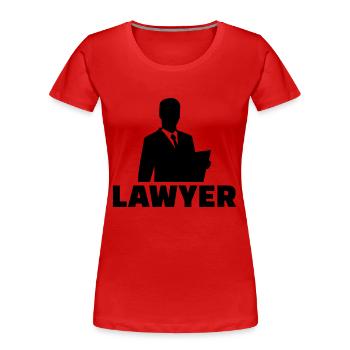 Anwalt - Frauen Premium Bio T-Shirt - Rot - Vorne - Mia (176cm)