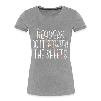 School Book Lover Feminine Love Comics Book Worm - Women's Premium Organic T-Shirt - navy - Front - Mia (176cm)