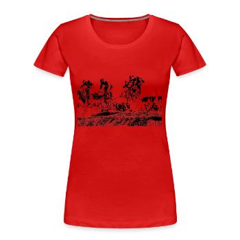bmx race racing - T-shirt bio Premium Femme - rouge - Devant - Mia (176cm)