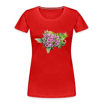 CLOVES - Women's Premium Organic T-Shirt - red - Front - Mia (176cm)