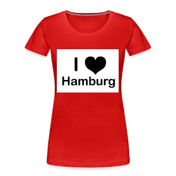 IMG 0379 - Frauen Premium Bio T-Shirt - Rot - Vorne - Mia (176cm)