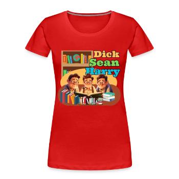 have fun with a dictionary - Women's Premium Organic T-Shirt - red - Front - Mia (176cm)